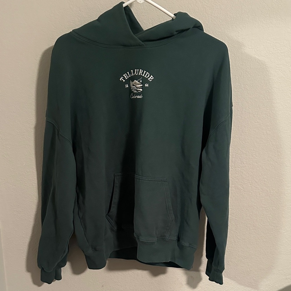 Hollister Dark Green Telluride Hoodie